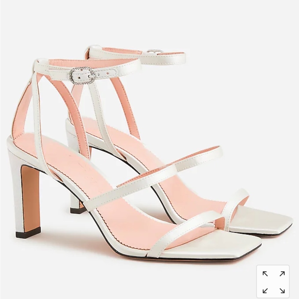 J. Crew Strappy Glitter Heels